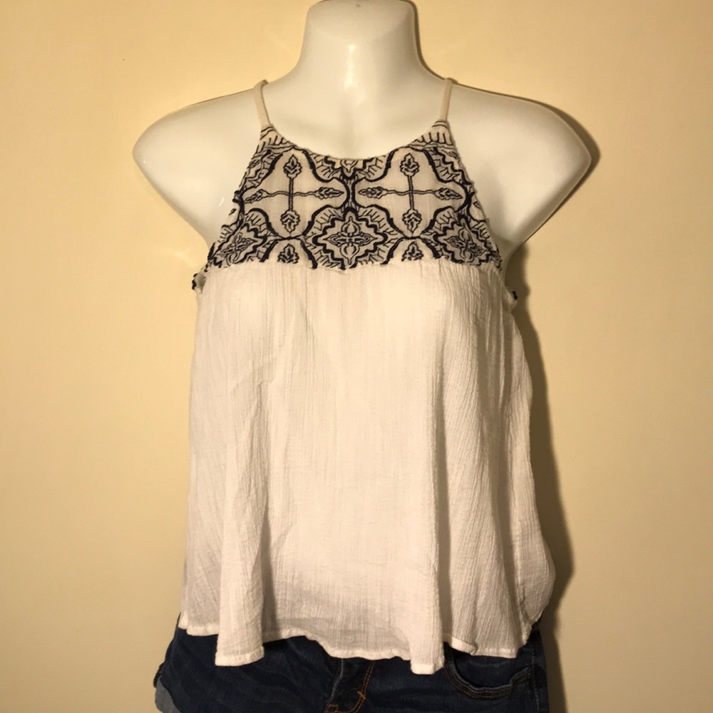 Abercrombie and Fitch Embroidered Tanktop
